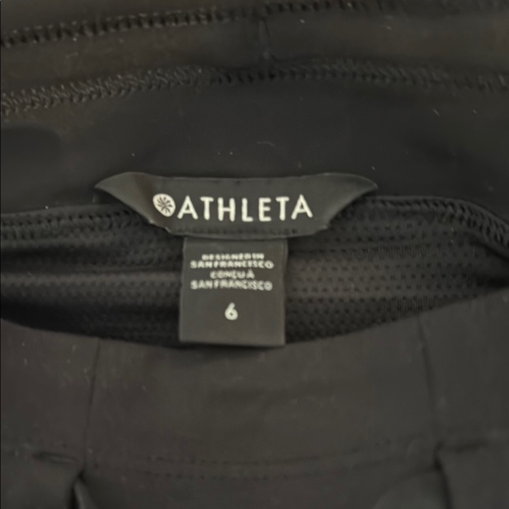 Athleta Black Mini Cargo Skirt Athleisure - Picture 3 of 5